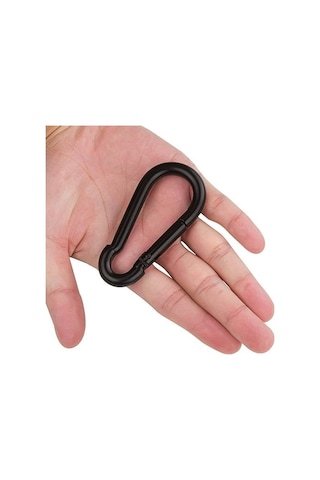 Ximistore9 8 Adet M8 Paslanmaz Çelik Ağır Duty Yaylı Kilitli Kanca 80mm Siyah - Makyaj, Kamp, Dağcılık Ve Dış Etkinlikler İçin Çok Renkli