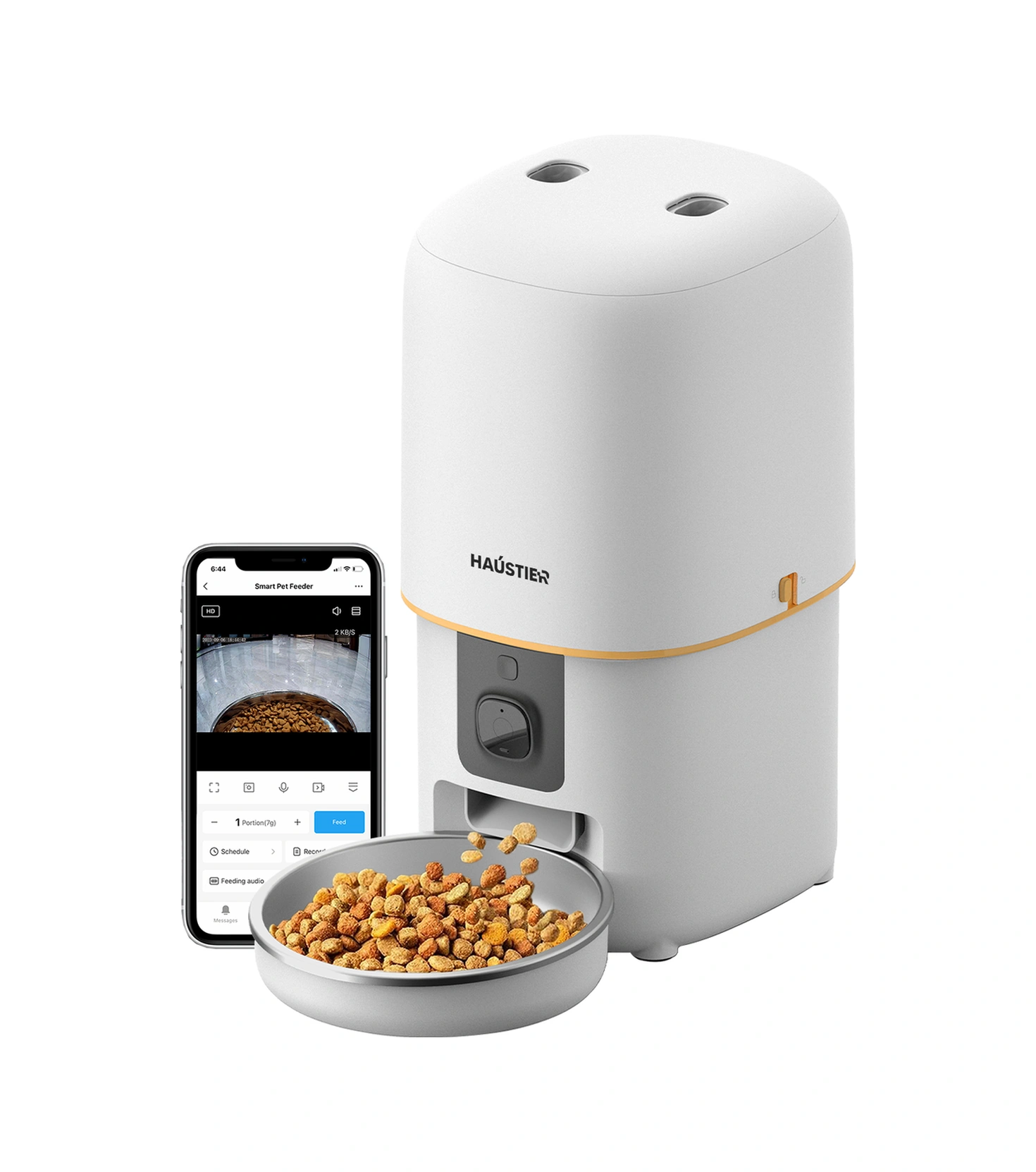 Haustier Pf05 Beyaz Kameralı 1080p Fhd Gece Görüş Akıllı Otomatik