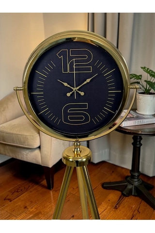 Büro Ev Ofis Hediyesi İçin Golden Majestic Tripod Ayaklı Saati Diğer