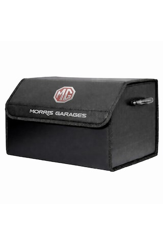 Mg Marka Logolu Oto Bagaj Organizer Çanta Oto Bagaj Çantası 2 Bölmeli Suni Deri 48 Cm X 31 Cm X 29 Cm