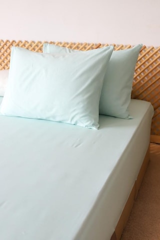 Moosh Çift Kişilik Lastikli Çarşaf Takımı Mint Yeşili