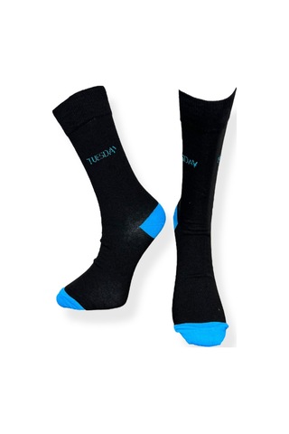 7'li Unısex Haftanın Günleri İşlemeli Esnek Nem Alabilen Pamuklu Spor Soket Çoraplar Çok Renkli