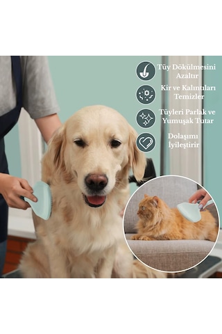 8 Parça Evcil Hayvan Tarak Makas Seti Kedi Ve Köpek Bakım Makası Banyo Fırçası Su Kasesi