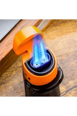 Lubinski Lion Çift Torch Puro Çakmağı Orange Ice Lb-180