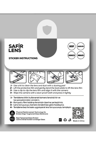 Apple Uyumlu iPhone 13 Pro Zore Cl-11 Safir Parmak İzi Bırakmayan Anti-reflective Kamera Lens Koruyucu
