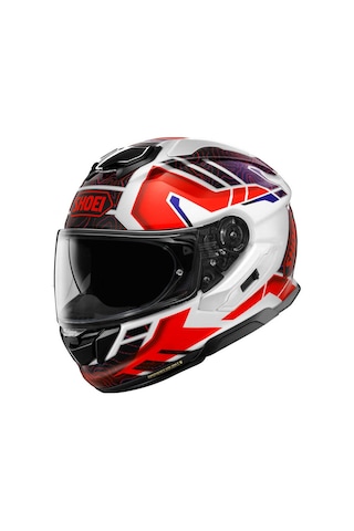Shoei Gt-Aır 3 Kask Hıke Tc-10 Kapalı Motosiklet Kaskı Beyaz - Kırmızı - Siyah