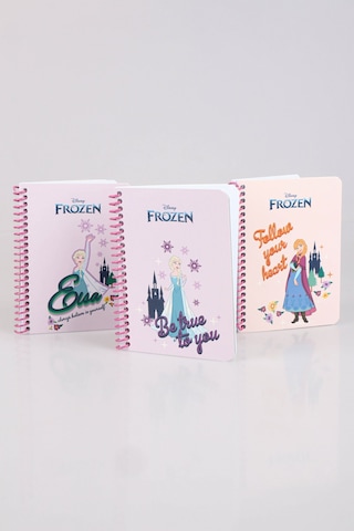 Dekomus İle Lisanslı Elsa Frozen "tekli" Spırallı A6 80 Yaprak Bloknot