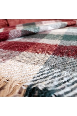 Çift Kişilik Pamuklu Battaniye 180x200 Cm 5032 Çok Renkli