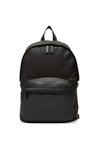 Calvin Klein Mono Baskılı Erkek Sırt Çantası Lv04d3187gub1 Siyah