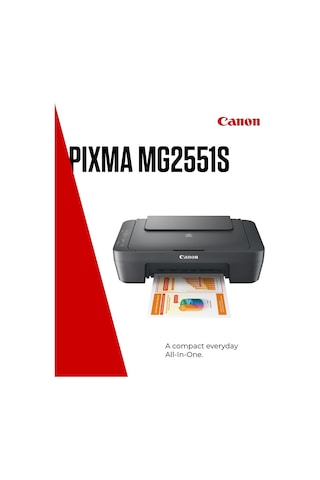 Cano Pıxma Serisi Mg2551s - Ev İçin Çok Fonksiyonlu Yazıcı, Fotokopi Makinesi Ve Tarayıcı Usb Bağlantılı En