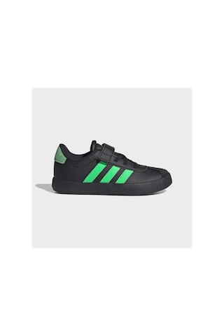 Adidas Vl Court 3.0 El C Unisex Çocuk Sneaker Kk4548 Siyah / Screaming Yeşil / Carb