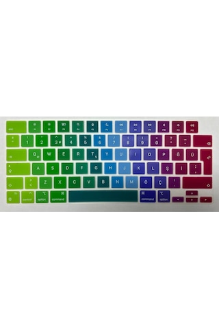 Arabulalaca MacBook Uyumlu Air 13.6 A2681 M2 Türkçe Q Silikon Klavye