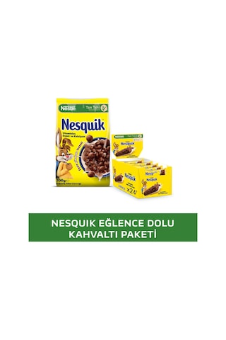 Nestle Nesquık Kakaolu Buğday Ve Mısır Gevreği 700g & Nesquık Kakaolu Tam Tahıllı Bar 24x25g