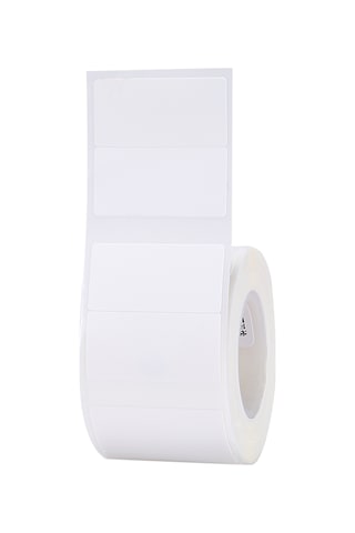 Moveevo Beyaz Çift Satırlı Termal Etiket Kağıdı 30x15mm - 460 Adet, Suya Dayanıklı, Serbest Boyalı, Otomatik Yapışkan - Ev, Ofis, Mağaza Kullanıma Uygun 1 Rulo
