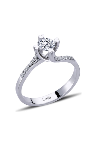 Lova Toplam 0,50 Karat Pırlanta Tektaş Yüzük - 1070051