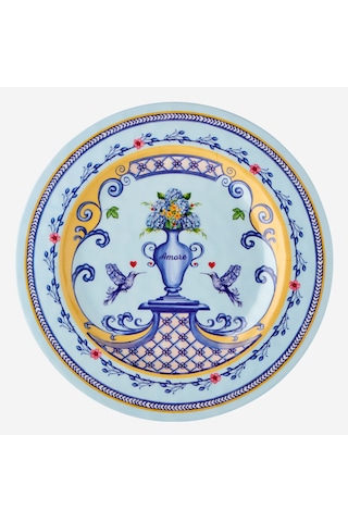 Mavi Melamin Yemek Tabağı 28 Cm