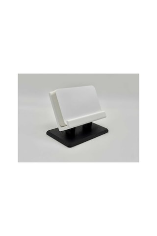 Modern Minimalist Masaüstü Kartvizitlik - 3d Tasarım Ofis Standı - Siyah Beyaz