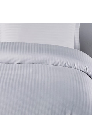 Mena Design Beyaz Saten Nevresim Takımı Çift Kişilik Beyaz