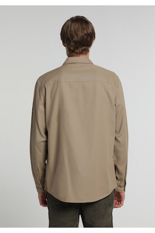 Colin's Colins Regular Fit Shirt Neck Düz Erkek Kahverengi Uzun Kol Gömlek Cl1083468 Q1.v1 Cml Camel