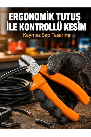 Shnstore Yan Keski Dövme Çelik Güçlü Ve Hassas Kesim Performansı Shntknd0720
