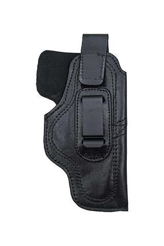 Canik Tp9 Sub Elite İçin Uyumlu Çorap Tipi Deri İç Kılıf Metal Maşalı Siyah