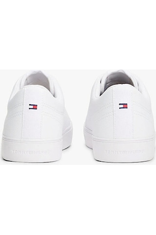 Tommy Hilfiger Th Hı Vulc Core Low Lth Iı Ess Erkek Beyaz Sneaker Fm0fm05511ybs Beyaz