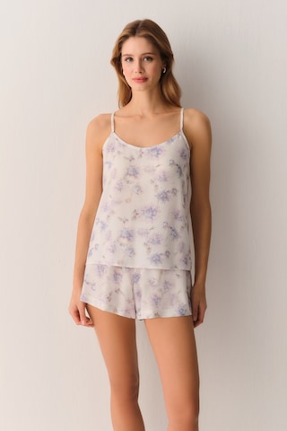 Suwen Lilac Atlet Şort Pijama Takımı Sh26527667887 Lila