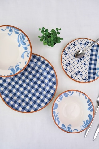 Tabak Evi Porselen Lindy Yemek Takımı 6 Kişilik 24 Parça Bns24ykprs1216 Çok Renkli