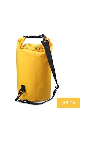 Zcjb Tek Askılı Outdoor Su Geçirmez Pvc Yüzücü Sırt Çantası Sarı 5 Litre Çok Renkli Çok Renkli