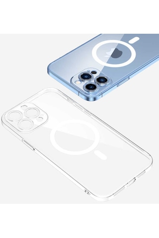 Apple Uyumlu iPhone 13 Pro Kılıf Kamera Korumalı Magsafe Sert Pc Zore Porto Kapak