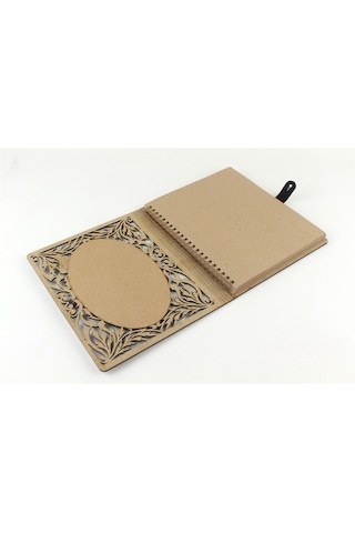 Kişiye Özel Ahşap Desenli Akordiyon Defter