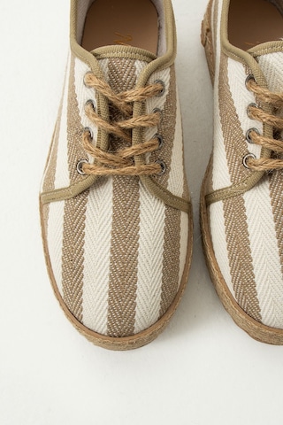 Gabriella Hasır Bağcık Detaylı Kadın Espadril Sneaker Dxgabriella Beyaz