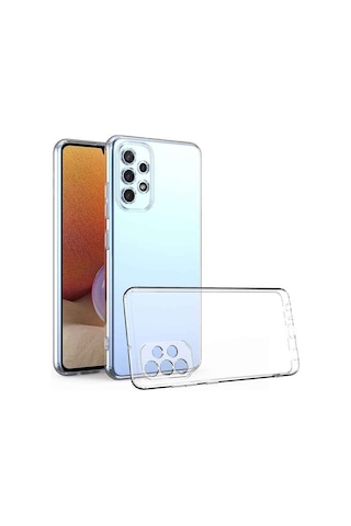 Prolysus Samsung Galaxy A23 Uyumlu Kamera Korumalı Şeffaf Yumuşak Silikon Kılıf