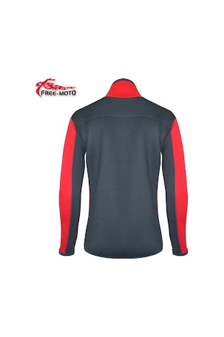 Free-Moto Motorsikletçi Neopren Kırmızı Polo Mont