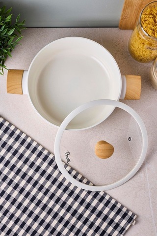 Danish Cook Beige İndüksiyon Tabanlı Karnıyarık Tencere 24 Cm Bej Bej