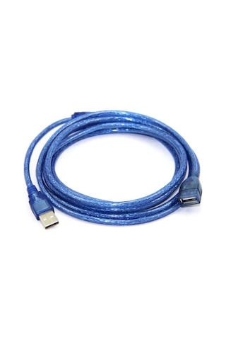 5M Metre Usb Uzatma Kablosu Mavi Filtreli - Gerçek Usb 2.0