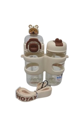 Shotay Çift Gözlü Tritan Matara 900 Ml. Renkli