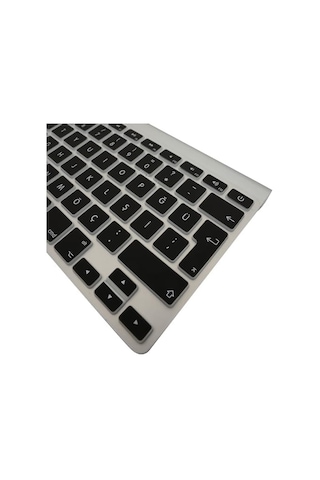 Apple Magic Keyboard A1314 A1243 Türkçe Q Uyumlu Klavye Koruyucu Uk İngilizce Iso Ters L Enter Silikon Kaplama Ultra İnce Kaymaz Toz Ve Sıvı Koruma Keyboard Cover Siyah