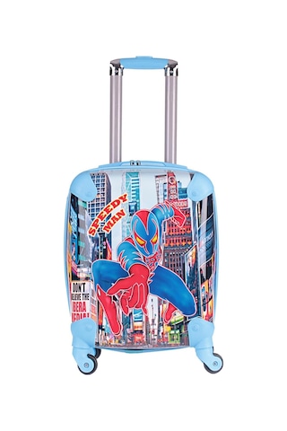 Protocol London Mavi Spiderman Speedy Man Erkek Çocuk Valizi Mavi