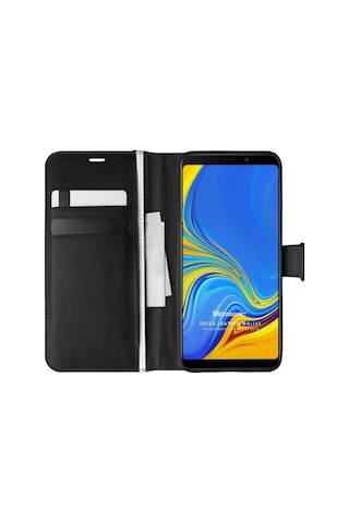 Samsung Galaxy Uyumlu A9 2018 Kılıf Standlı Kapaklı Korumalı Siyah R80587:siyah