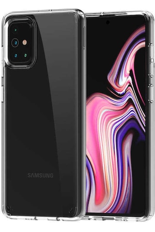 Galaxy A71 Kılıf Zore Coss Şeffaf Sert Silikon Kılıf Renksiz