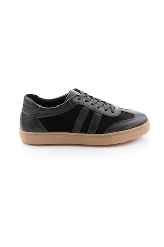 Bambi Siyah Hakiki Deri Kadın Sneaker K01649200303