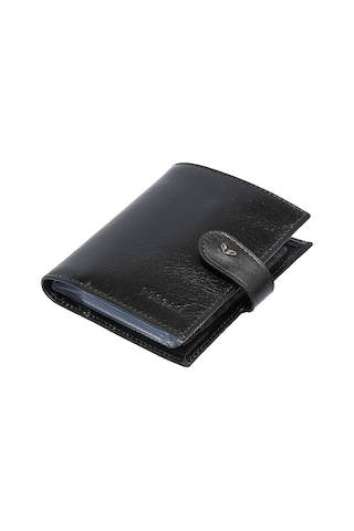 Tergan Siyah Deri Unisex Kredi Kartlık 01323B06