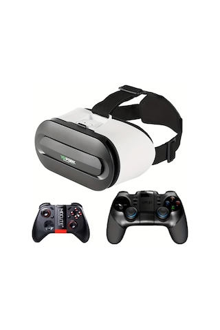 Xuweiwei 2025 Vr Başlığı Y03 Entegre Sinema Ses Kalitesi Rahat Baş Kayışı Kablosuz Oyun Kumandası Şık Siyah Beyaz Tasarım Batarya Gerektirmeyen