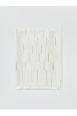 Beyaz Çizgili Runner 45x150 Cm