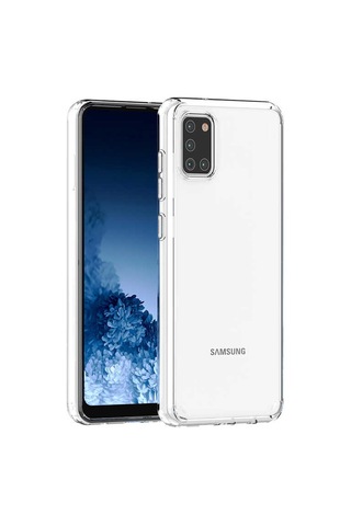 Galaxy Uyumlu A31 Kılıf Zore Coss Kapak Renksiz