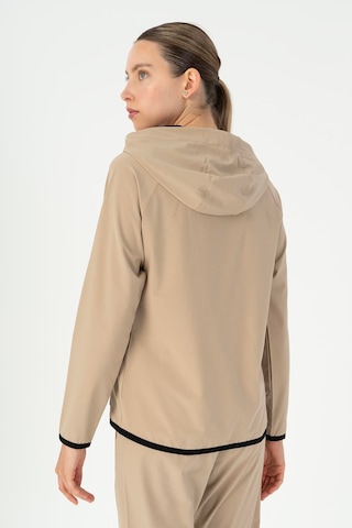 Maraton Regular Kadın Kapüşonlu Açık Vizon Tracktop Vizon