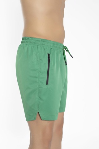 Erkek Maraton Yırtmaçlı Deniz Şortu Yeşil