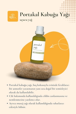 Sabunal Portakal Kabuğu Yağı 50 ML Aromaterapi Ve Cilt Bakım Yağı