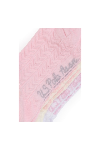 U.s. Polo Assn. Kız Çocuk Pembe Çorap Patik 50311326-vr041 Pembe